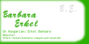 barbara erkel business card